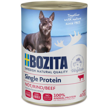 Bozita hund - Single Protein okse pate