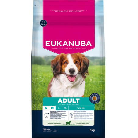EUKANUBA Adult Small/Medium Breed Lam & Ris