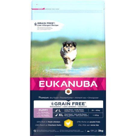 EUKANUBA Puppy & Junior Large Grainfree kylling