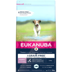 EUKANUBA Puppy & Junior Small/Medium Grainfree havfisk