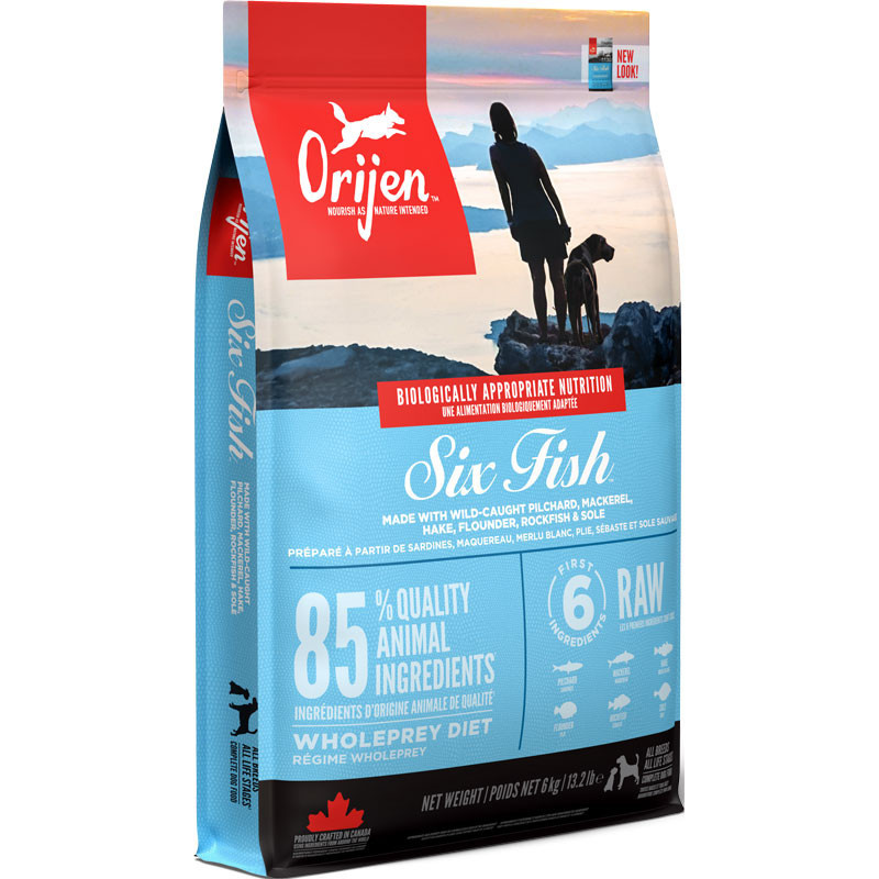 Orijen Six Fish | Køb Orijen Six Fish hundemad her | DyreCentret